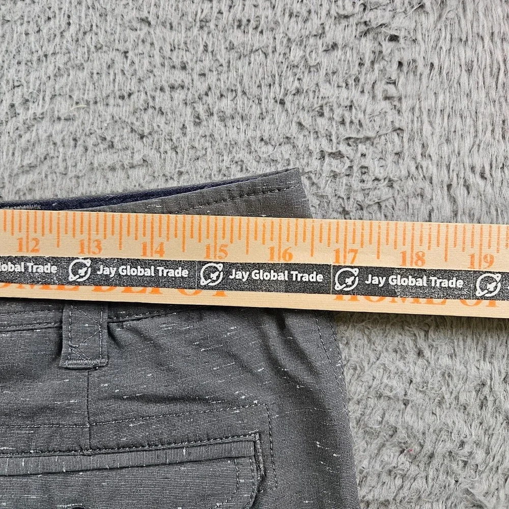 Toad & Co Shorts Men 32 x 10 Flat Front Textured Gray‎